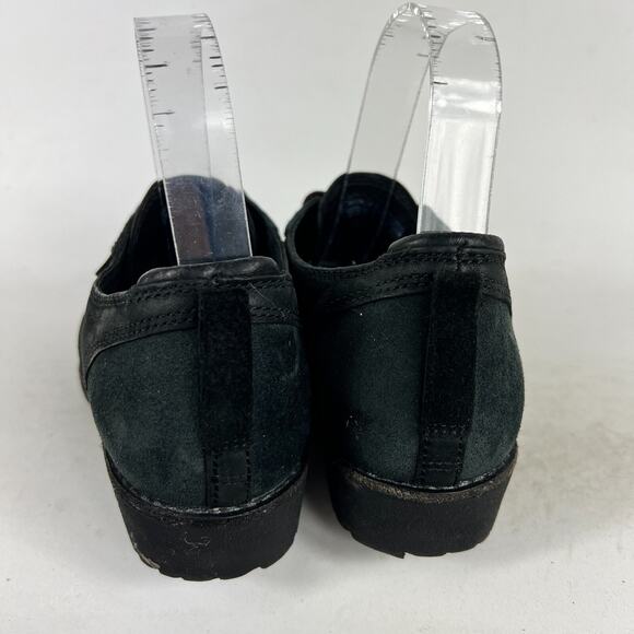 Teva De La Vina Dos Bison Oxfords Women 7.5 Black Leather Round Toe Casual Boots - Picture 7 of 12